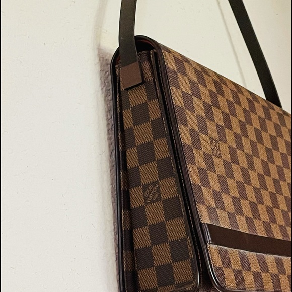 💯AUTHENTIC Louis Vuitton Flap Tribeca Damier Ebene Carre bag - Picture 5 of 13
